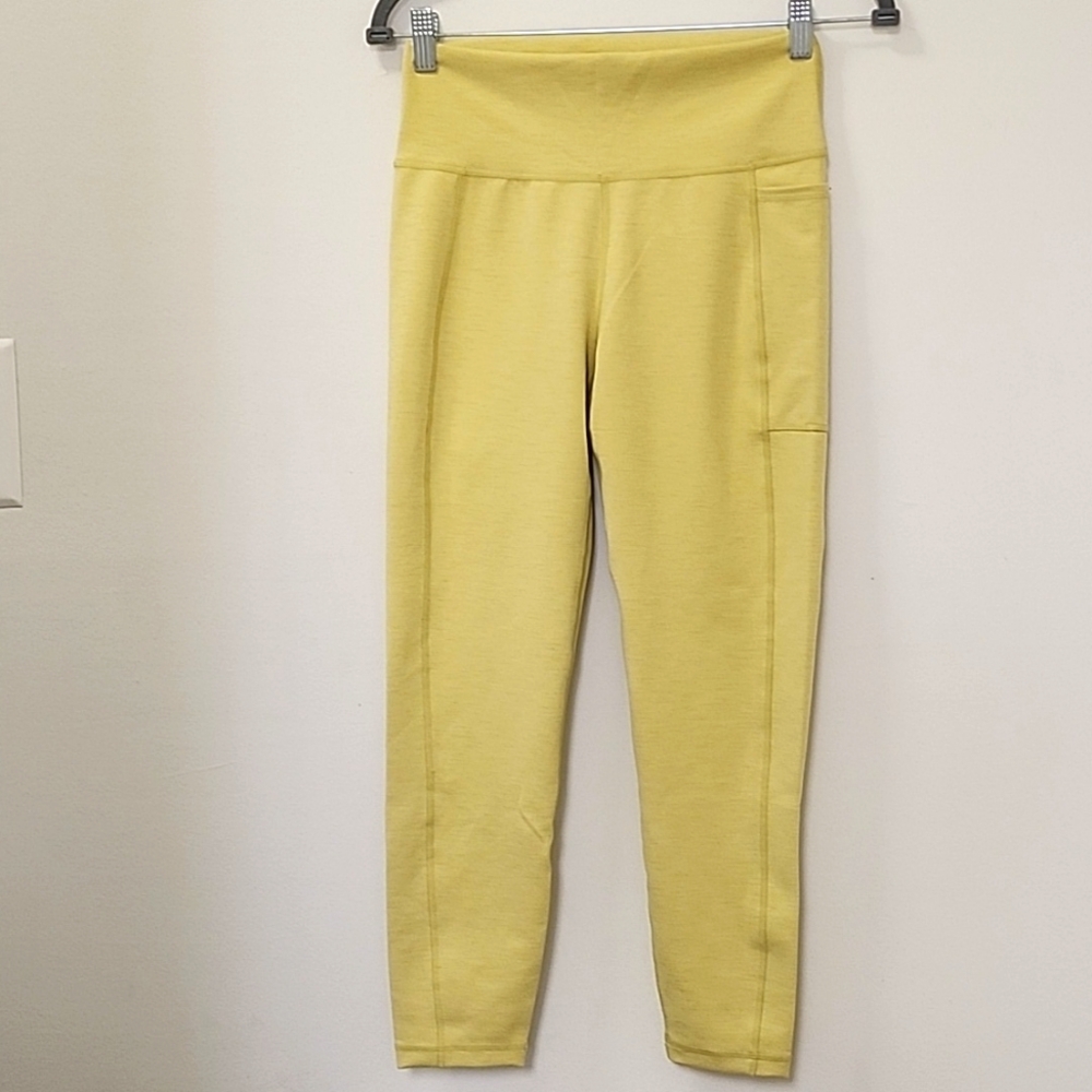 Sweaty Betty Super Sculpt 7/8 Length Leggings yellow Green Size Medium - Picture 2 of 16